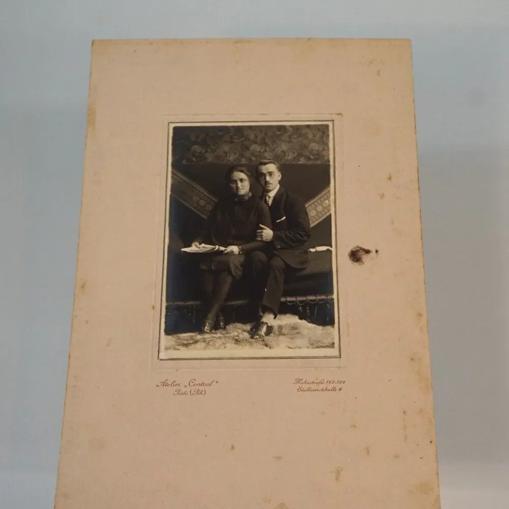 2 Antique Family Cabinet Photos Atelier Central Koln Germany Black And White